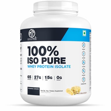 Muscle Trail 100% Iso Pure Whey Protein Isolate, 4.4 lb Malai Kulfi
