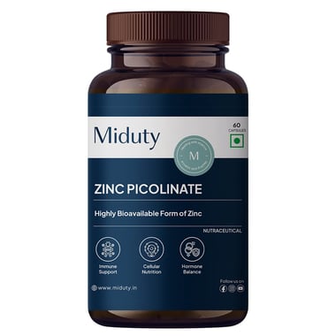 Miduty Zinc Picolinate,  60 capsules 