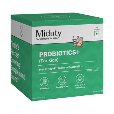 Miduty Probiotics+ (For Kids), 30 sachets/pack Unflavoured