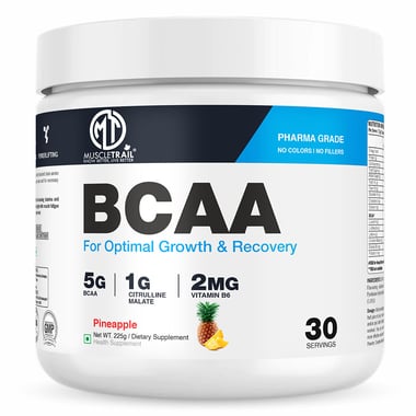 Muscle Trail BCAA,  0.49 lb  30 Servings  Pineapple 