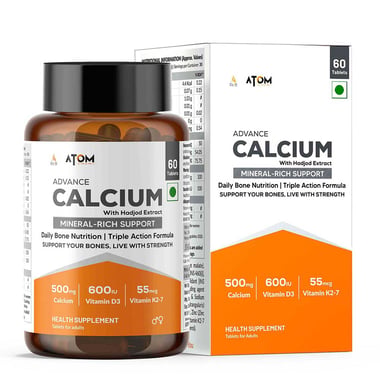 AS-IT-IS Nutrition ATOM Advance Calcium with Hadjod Extract, 60 tablet(s) Unflavoured