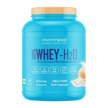 Myfitness By Paradise 100% WHEY-H2O Protein Isolate,  1.1 lb  Vanilla Fusion 