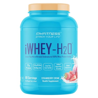Myfitness By Paradise iWHEY- H2O, 4.4 lb Strawberry Creme