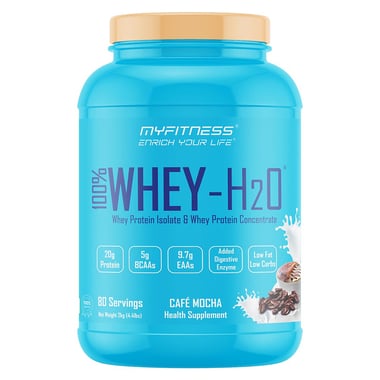 Myfitness By Paradise 100% WHEY-H2O Protein Isolate, 4.4 lb Cafe Mocha