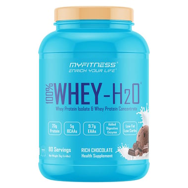 Myfitness By Paradise 100% WHEY-H2O Protein Isolate, 4.4 lb Rich Chocolate
