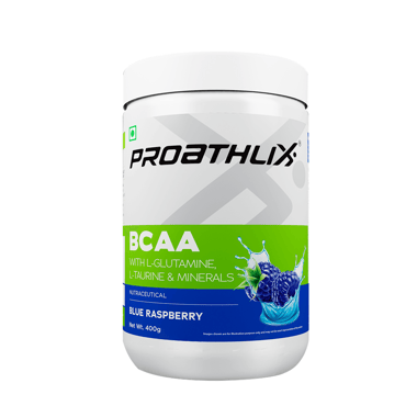 Proathlix BCAA with L-Glutamine, Taurine & Minerals, 0.88 lb 30 Servings Blue Raspberry