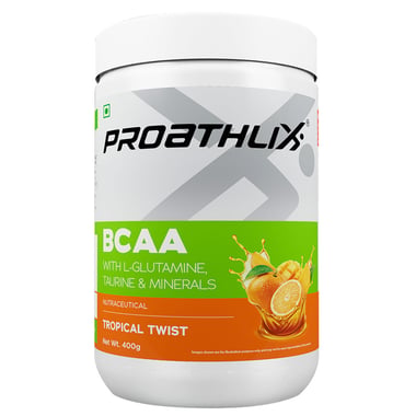 Proathlix BCAA with L-Glutamine, Taurine & Minerals, 0.88 lb 30 Servings Tropical Twist