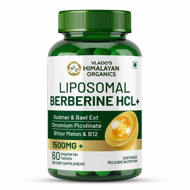 Vlado's Himalayan Organics Liposomal Berberine HCL+, 60 tablet(s)