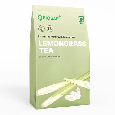 BIOSAP Lemongrass Tea,  Natural  15 sachets/pack 