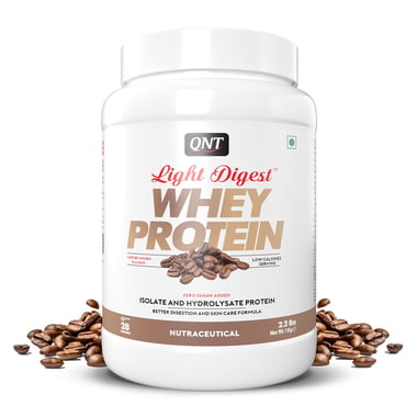 QNT Light Digest Whey Protein,  2.2 lb  Cafe Bevarabia 