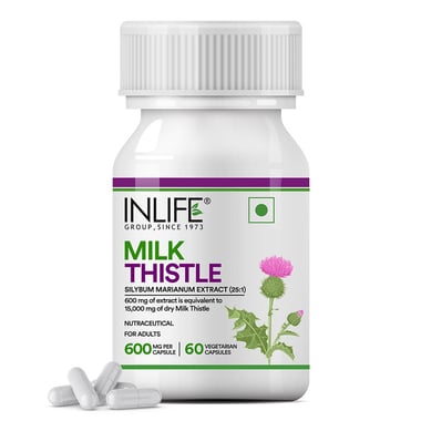 INLIFE Milk Thistle (600mg),  60 veggie capsule(s) 