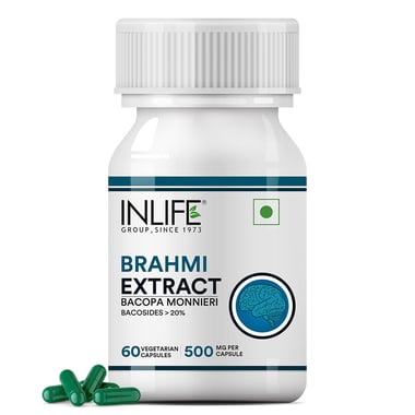 INLIFE Brahmi Extract, 60 capsules