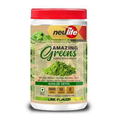 Neulife Amazing Greens flavour Lime, 300 g