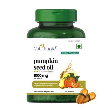 Voll Sante Pumpkin Seed Oil 1000mg, 30 veggie capsule(s)