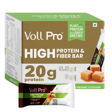 Voll Pro High Protein & Fiber Bar, 6 bar(s) Caramel (20g Protein)