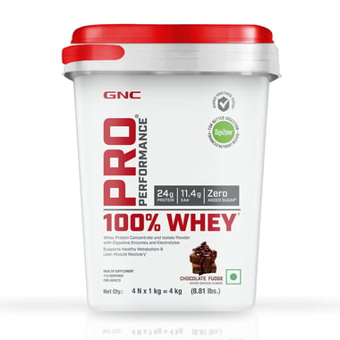 GNC Pro Performance 100% Whey Protein,  8.81 lb  Chocolate Fudge 