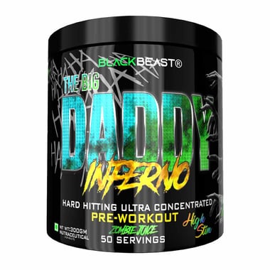 BLACK BEAST The Big Daddy Inferno Pre-Workout, 0.66 lb Zombie Juice