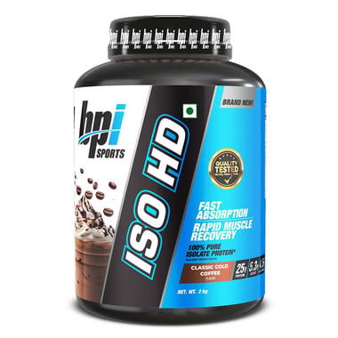 BPI Sports ISO HD,  4.4 lb  Classic Cold Coffee 
