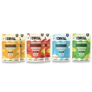 The Drill Crunchy Roasted Edamame, Assorted (Pack of 6) 30 g