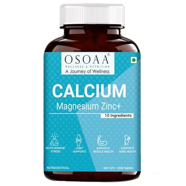 Osoaa Calcium Magnesium Zinc+, 120 tablet(s) Unflavoured