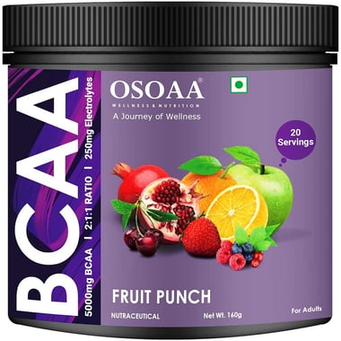 Osoaa BCAA, 0.35 lb 20 Servings Fruit Punch