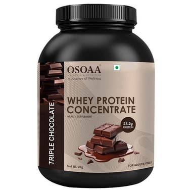 Osoaa Whey Protein Concentrate,  4.4 lb  Triple Chocolate 