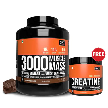 QNT Muscle Mass 3000,  6.6 lb  Belgian Chocolate 