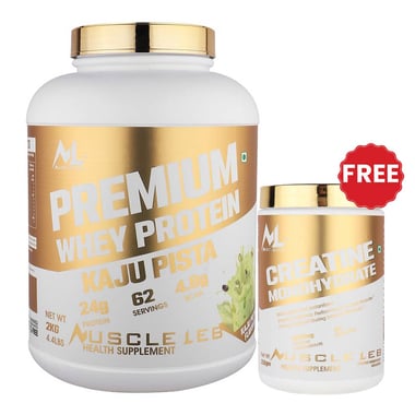 Muscle Leb Premium Whey Protein,  4.4 lb  Kaju Pista 