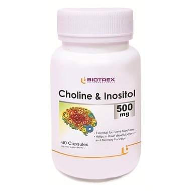 Biotrex Choline & Inositol (500 mg),  60 capsules 