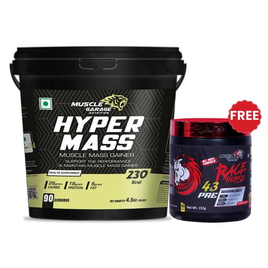 Muscle Garage Hyper Mass Gainer, 9.92 lb Choco Caramel