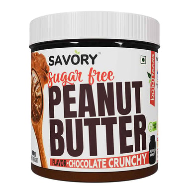 Savory Sugar Free Peanut Butter,  900 g  Chocolate Crunchy 
