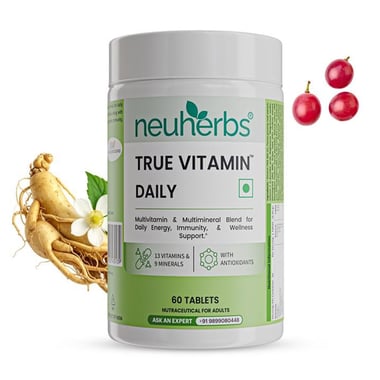 Neuherbs True Vitamin Daily (Multivitamin), 60 tablet(s) Unflavoured