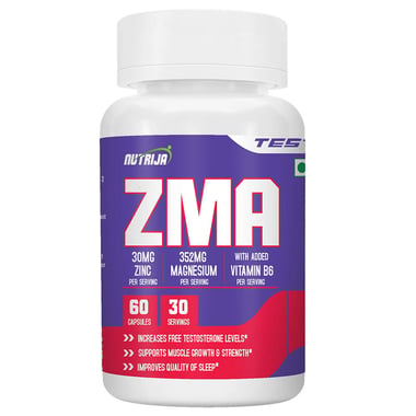 NutriJa ZMA,  60 capsules  Unflavoured 