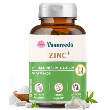 Vaamveda Zinc+ with Magnesium Calcium & Vitamin D3, 60 tablet(s) Unflavoured