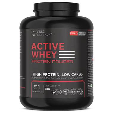 Physic Nutrition Active Whey Protein Powder, 4.4 lb Chocolate