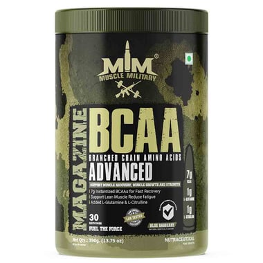 Muscle Military BCAA Advanced, 0.86 lb 30 Servings Blue Raspberry