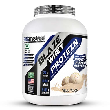 Getmymettle Blaze Whey Protein, 4.4 lb Malai Kulfi