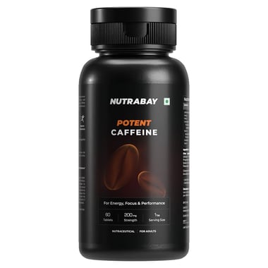 Nutrabay Pro Potent Caffeine, 60 tablet(s) Unflavoured
