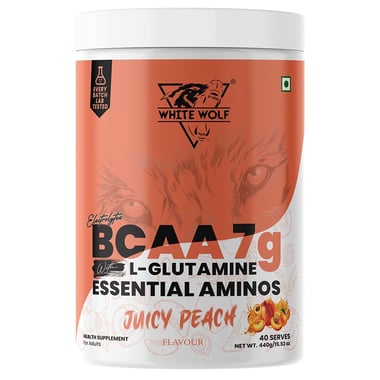 White Wolf BCAA 7g,  0.97 lb  40 Servings  Juicy Peach 