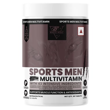 White Wolf Sports Men Multivitamin,  60 tablet(s)  Unflavoured 