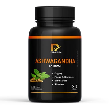 PRIME VITA Ashwagandha Extract 1000mg, 30 capsules