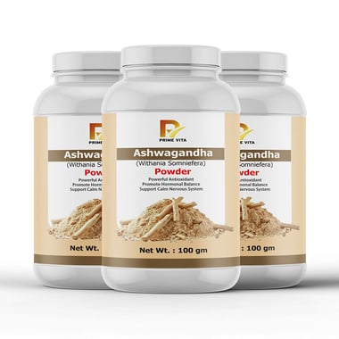 PRIME VITA Ashwagandha (Withania Somnifera) Powder, 300 g