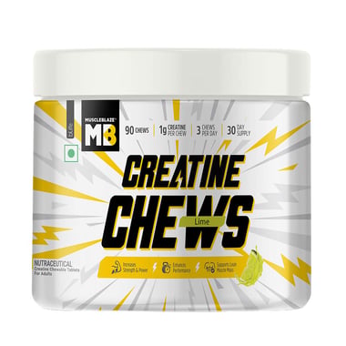 MuscleBlaze Creatine Chews,  Lime  90 chewable tablet(s) 
