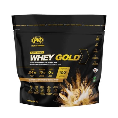 PVL Whey Gold,  4 lb  Ice Cream Cookie Sandwich Smash 