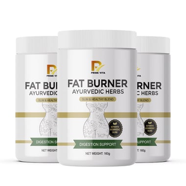 PRIME VITA Fat Burner Powder, 160 g Unflavoured (Pack of 3)
