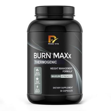 PRIME VITA Burn Maxx Thermogenic,  30 capsules  Unflavoured 