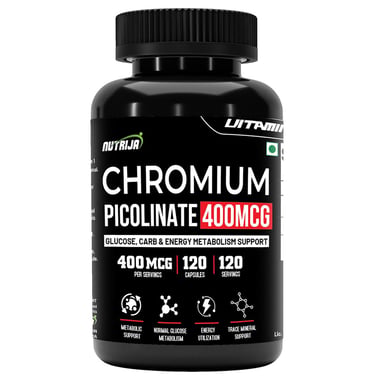 NutriJa Chromium Picolinate 400 mcg,  120 capsules 