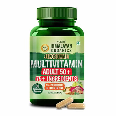 Vlado's Himalayan Organics Liposomal Multivitamin Adult 50+,  60 veggie capsule(s)  Natural 