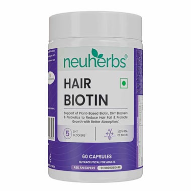 Neuherbs Hair Biotin,  60 capsules  Unflavoured 
