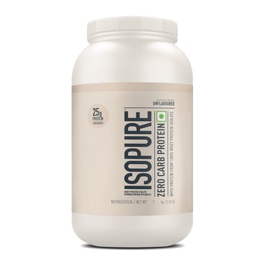 Isopure 100% Whey Protein Isolate,  2.2 lb  Zero Carb - Unflavoured 